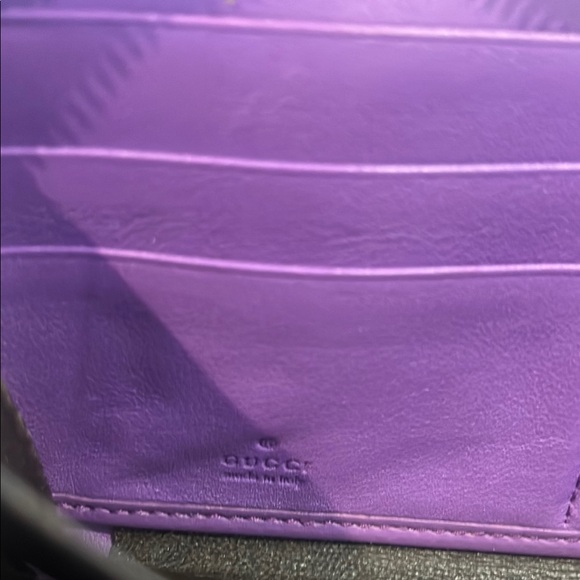 Gucci Brown and Pink Unique Leather Wallet - Picture 4 of 5